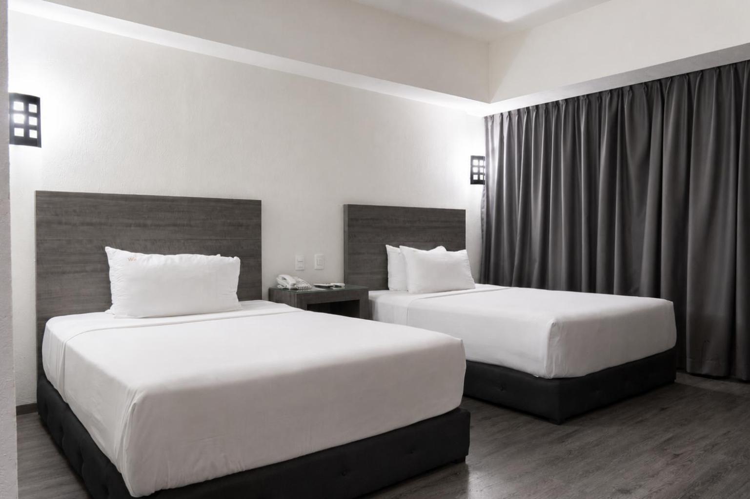Double Room with Two Double Beds With Street View